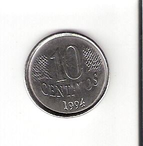 Linda Moeda De 10 Centavos De 1994