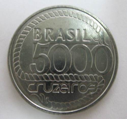 Bela Moeda De 5000 Cruzeiros 1992 Fc